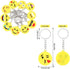 64 Pack Mini Emoticon Keychain Plush(16 expressions), Cute Keychain, Party Favors for Kids, Keychains, Valentine's Day Gifts/ Birthday Party Suppl...