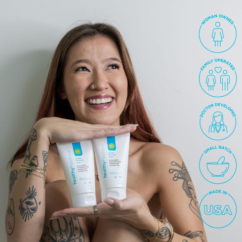 Gentle Feminine Wash for Women, pH Balanced Vulva Cleanser for Sensitive Skin, Plant Based Natural Hygiene, Unscented Vaginal Soap, Paraben and Gl...