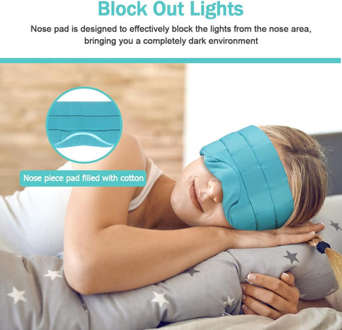 Head Ice Pack for Migraine Relief, 2 Hours Long Lasting Cold Therapy Flexible Cold Pack Head Ice Wrap Cooling Mask for Headache, Sinus Pain, Tensi...