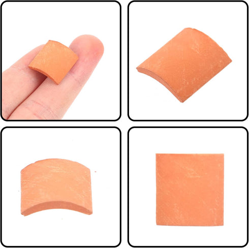 80pcs Roof Tiles Model Building Set Miniature Tiles Roof Tiles 1?16 Dollhouse Fake Tiles Model Landscape Accessories for DIY Kitchen Garden Dioram...