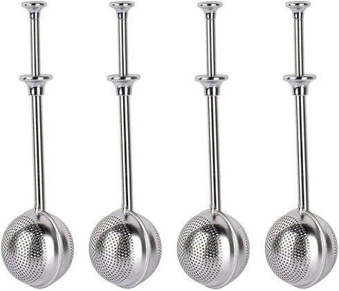 MIAO JIN 4Pcs Stainless Steel Tea Infuser Tea Strainer Sugar Flour Sifters Powdered Sugar Shaker Duster Filters Tea Interval Diffuser for Loose Le...