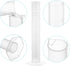20 Pack 50 ml Graduated Cylinder Set Plastic Graduated Cylinder for Hydrometer Test Tubes Clear Lab Cylinders with Raised Marking & Spout Measurin...