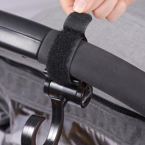 SUNVENO Baby Stroller Hooks for Mom Purse Shopping Grocery Bag and Accessory - (2 Pack)...