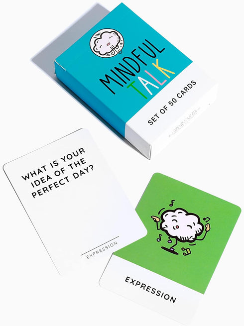 The School of Mindfulness- Mindfulness Game for Kids: Mindful Talk Cards for Children and Parents- for Authentic and Meaningful Conversations…...