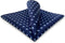 SHLAX&WING Floral Blue Mens Pocket Square Silk Handkerchief Handmade...