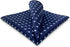 SHLAX&WING Floral Blue Mens Pocket Square Silk Handkerchief Handmade...
