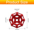 2Pcs Red Round Wheel Handle Hose Bib Handle 6x6mm Iron Outside Faucet for Valve Shafts Replacement Parts...