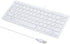 I Focus MCSaite Mini 78 Keys Wired Keyboard - with Keyboard Cover Computer keypad for Laptop MAC Windows 10/8 / 7 / Vista/XP(White+Keyboard Film)...