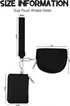 Wallet for Woment Dual Pouch Wristlet Portable Wallet Coin Purse Mini Women Coin Pocket(Black+Black)...