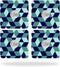 MightySkins Skin Compatible with Tile Slim Key Finder (4 Pack) wrap Cover Sticker Skins Geo Tile...