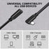 90 Degree Right Angle Type C Extension Cable,6.6FT, USB 3.1(10gbps) USB C Male to Female Extension PD100W Charging For 2021 MacBook Pro/iPad Mini,...