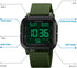Square Men's Digital Watch Big Numbers Dial Large Face Waterproof LED Watches...