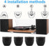 Tertullus 4 Pcs Ball Beads Speaker Isolation Feet Turntable Platform Pads Audio Shock Absorber Subwoofer Isolation Feet 33×30 Pad Speaker Stand(Bl...