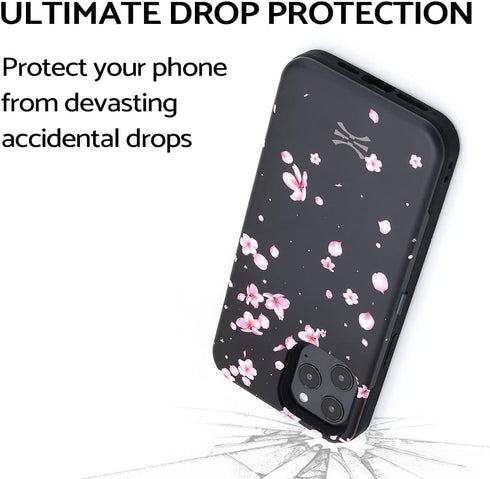 TORU CX PRO for iPhone 12 Pro Max Case Wallet | Protective Shockproof Heavy Duty Cover with Hidden Card Holder & Card Slot | Mirror & Wrist Strap ...