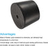 MECCANIXITY Rubber Tapered Plug 30mm to 37mm with Hole Test Tubes Bungs Stopper Black for Lab Home 5 Pieces...