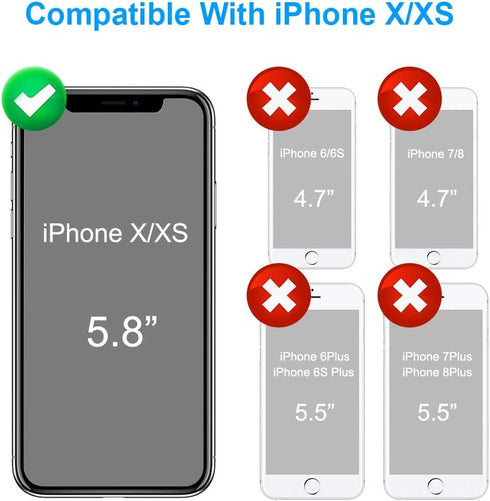 Mitywah Shockproof Case Compatible with iPhone X/XS,Waterproof Full Body Protective Cover with Impact Resistant Aluminium Alloy,Strong Military De...