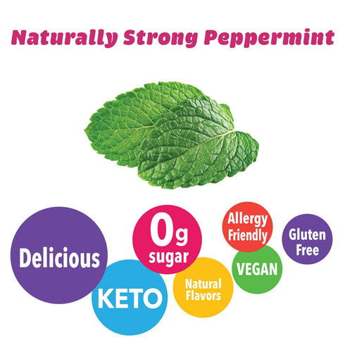 Zollipops Drops Peppermint Vegan 3oz - Dental-Friendly Treats with Xylitol for Guilt-Free Indulgence and Fresh Breath...