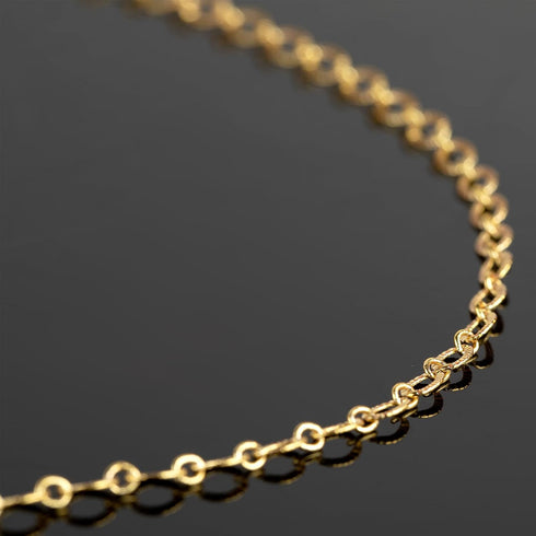 5 Meters 18K Gold Plated Chain for Jewelry Making, Shiny Light Gold Embossed Oval Cable Link Chain Spool Women Necklace Bracelet DIY Jewelry Findi...