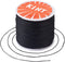 119 Yards 0.5mm Waxed Polyester Cord Black Thick Beading Braided Thread Bracelet Necklace Macrame String Wire for Jewelry Making Crafting Supplies...