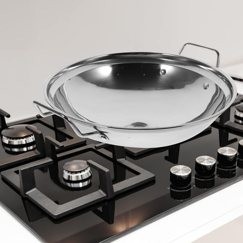 1 Set Stainless Steel Pot Cooking Pot Kitchen Cookware Dry Pot with Lid Cooking Tool Household Hot Pot Alcohol Stove Pan Stainless Steel Dry Pot D...