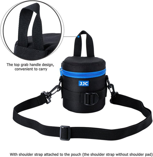 JJC Deluxe Lens Case Pouch Bag for Canon EF-S 18-55mm/EF 50mm f1.8/RF-S 18-150mm, Nikon AF-S 18-55mm/AF-P 18-55mm/AF-S 50mm f1.8, Fujifilm XC 16-5...