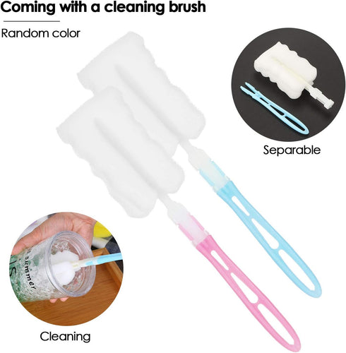 Condiment Squeeze Bottle Wide Mouth, 2 Pack 300ml Empty Reusable Squeeze Bottles for Honey,Batter,Catsup,Onion,Resin,Baking,Expoxy,Relish, BPA Fre...