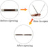 Handbag Hinges Clip 20PCS Metal Internal Flex Frames Kiss Clasp for Bag Coin Purse Handmade Wallet DIY Craft, 10cm...