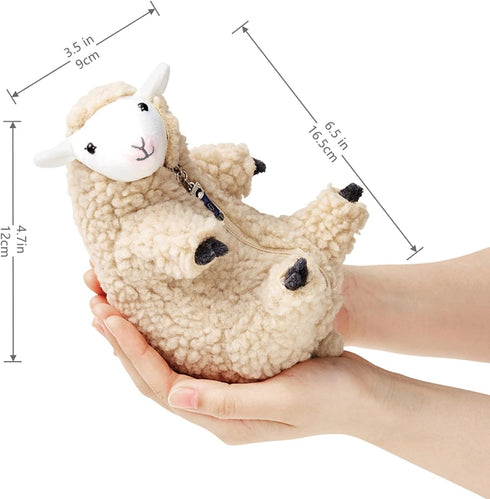 Shaved Sheep Stuffed Animal, Sheep Plush Toy, Cute Plushie for Girls, Sleeping Pet Buddy, Lamb Stuffed Animal Best Birthday Gifts for Women Boys T...