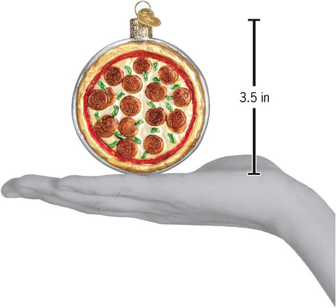 Old World Christmas Ornaments: Various Foods Glass Blown Ornaments for Christmas Tree, Pizza Pie...