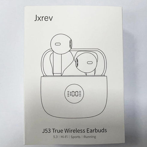 Bluetooth 5.3 Earbuds with LED Display, Bass Stereo, Noise Cancelling Mic, 40H Playback - Waterproof Sports Earphones for Android/iOS...