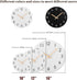 Plumeet 10'' Wooden Wall Clock Small Frameless Clocks with Silent Quartz Movement - Modern Style Village Wall Clocks Decorative Home Kitchen - Bat...