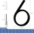SEISSO 844713 5-Inch House Numbers for Outside, Modern Floating Metal Door Numbers Address Sign Decor for 911 Visibility Signage with Nail Kits, B...