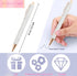 4 Pcs White Pearl Pens Rhinestone Metal Ballpoint Pens Sparkly Crystal Pens Black Ink for Women Girls Office School Supplies...