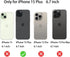 2 Pack Anti-Blue Privacy Tempered Glass for iPhone 15 Plus 6.7 inch Mirror Anti-Spy Screen Protector Anti-Peeping Film Electroplated Gradient Colo...