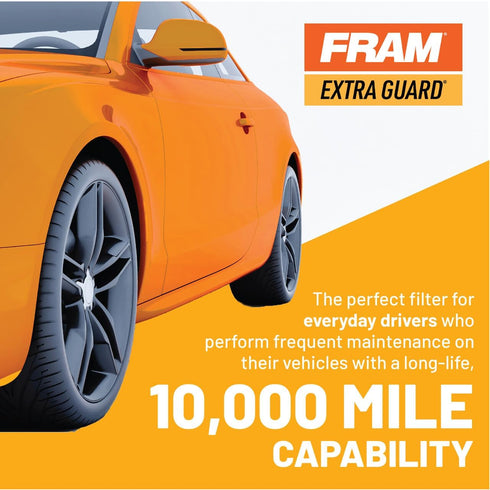 FRAM Extra Guard PH3614 10K Mile Change Automotive Replacement Interval Spin-On Engine Oil Filter for Select Vehicle Model Years, Vehicle Engine P...