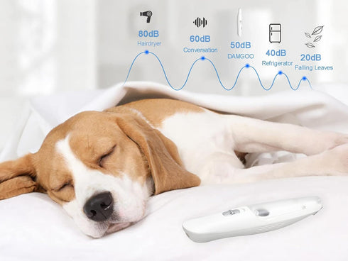 Electric Dog Paw Fur Vacuum Trimmer Christmas Cordless Ear Hair Clipper Small Cats Mini Dogs Shavers Light up Puppy Grooming Clippers 2 Speeds Rec...