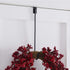 16" Wreath Hanger for Front Door, 2 Pack Wrought Iron Over The Door Hook, Matte Black...