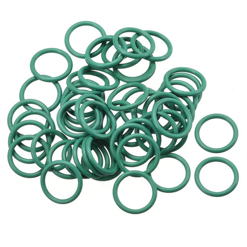 uxcell Fluorine Rubber O-Rings, 13mm OD 10mm ID 1.5mm Width FKM Seal Gasket for Machinery Plumbing, Green, Pack of 50...