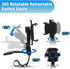 Lifegiverwise Phone Holder,Multifunctional Car Dashboard Mobile Phone Holder,360 Rotatable Retractable Phone Holder,Universal Car Sun Visor and Re...