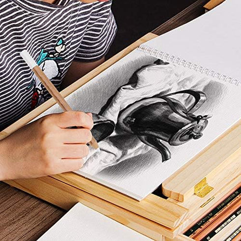 2 Pack General Sketch Pencil Charcoal White Pencils White Highlight Pen Drawing and Sketching Pencil Art Supplies Charcoal Stick Wooden White Penc...