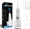 HAI Water Flossers for Adults - Dental Floss with 310ML Tank & 4 Jet Tips - Rechargeable, Waterproof, Portable Water Flossers for Teeth, Braces, B...
