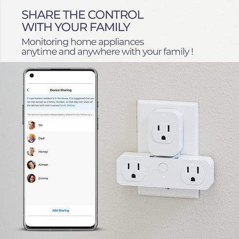 eco4life Smart Plug, WiFi Mini Plug Outlet, Works with Alexa and Google Home, Voice Control, App Remote Control Anywhere, No Hub Needed, UL Certif...