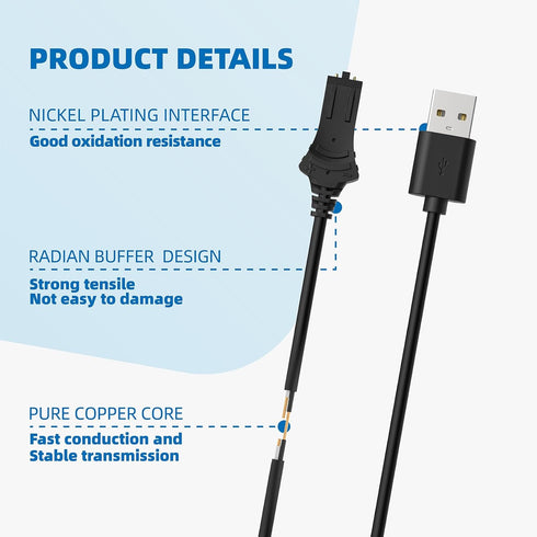 1866460 i-Pilot Link Remote Charging Cable Compatible with All Minn Kota Ipilot Remote, USB Adapter for AC/DC Power Charging Cord...