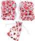100pcs Love Heart Gift Bags Candy Bags Jewelry Packaging Wedding Gift Pouch Drawstring Bags for Valentine's Day Wedding Festival Party Supply...