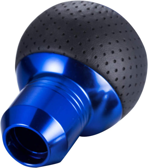 5 Speed Leather Transmissions Shift Knob Shifting Lever Gear Stick Shifter Handle Fit Most Manual Cars Truck SUV Vehicle (Blue)...