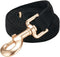 Soft Cotton Dog Leash, 5 Ft Heavy Duty Corduroy Dog Leashes with Gold Metal Hook for Small Medium Large Dogs,Medium,Black...