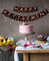 Retirement Party Decorations for Women Black Rose Gold Happy Retirement Banner and Swirls with Rose Gold Confetti Balloons Kit for Female Retireme...