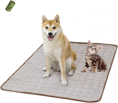 MICROCOSMOS Summer Cooling Mat & Sleeping Pad- Water Absorption Top, Materials Safe, Easy Carry, EZ Clean. Keep Cooling for Pets, Kids and Adults....