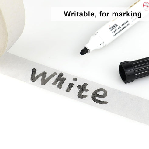4 Pack White Artist Tape - Art Masking Tape for Watercolor Paper, Canvas Acrylic Painting, Curves, Framing, Paint, Gouache, Console - Acid Free Dr...