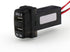 QC3.0+5V 3A Dual USB Power Socket, Quick Charge Car Charger USB Adapter for Smart Phone PDA Android GPS Use for Mitsubishi......